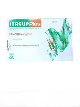 Picture of Itaglip Plus 50/1000mg Tab 14x1s